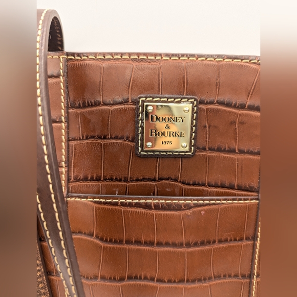 Dooney & Bourke Croco Charlotte Bag - Picture 2 of 13